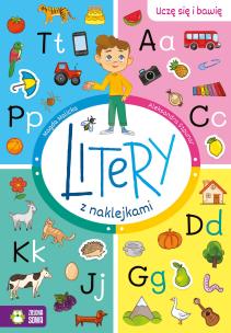 Okładka książki Uczę się i bawię Litery z naklejkami