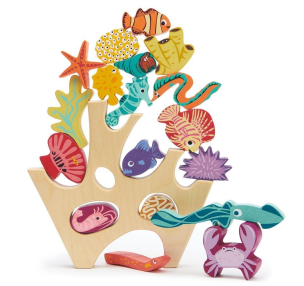 Układanka drewniana Mieszkańcy rafy. Wydawca: Tender Leaf Toys. Multiszop.pl Opakowanie Układanka drewniana Mieszkańcy rafy