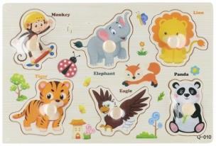 Opakowanie Układanka drewniana Zwierzęta