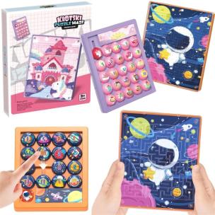 Układanka labirynt przesuwanka 2w1 MIX. Wydawca: Trifox. Multiszop.pl Opakowanie Układanka labirynt przesuwanka 2w1 MIX