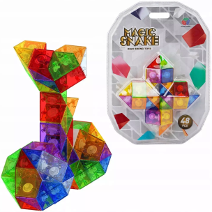 Układanka logiczna kolorowa 48 elementów. Wydawca: Trifox. Multiszop.pl Opakowanie Układanka logiczna kolorowa 48 elementów