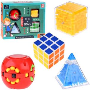 Układanka logiczna, kostki i labirynt. Wydawca: Trifox. Multiszop.pl Opakowanie Układanka logiczna, kostki i labirynt