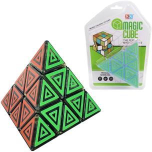 Układanka logiczna piramida ażurowa. Wydawca: Trifox. Multiszop.pl Opakowanie Układanka logiczna piramida ażurowa