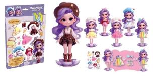 Układanka magnetyczna fioletowa zabawa w ubieranie. Wydawca: Norimpex. Multiszop.pl Opakowanie Układanka magnetyczna fioletowa zabawa w ubieranie