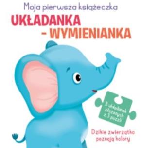 Okładka książki Układanka-wymienianka. Dzikie zwierzątka poznają..