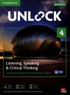 Unlock Level 4 Listening, Spea. Autor: Lansford Lewis, Lockwood Robyn Brinks. Multiszop.pl Okładka książki Unlock Level 4 Listening, Spea