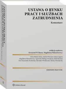 Okładka książki Ustawa o rynku pracy i służbach zatrudnienia. Komentarz