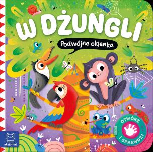 Okładka książki W dżungli. Podwójne okienka. Otwórz i sprawdź!