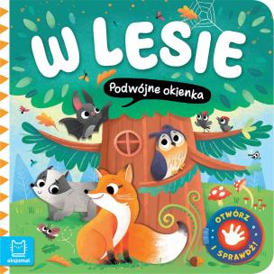 W lesie. Podwójne okienka. Otwórz i sprawdź!. Autor: Bator Agnieszka. Multiszop.pl Okładka książki W lesie. Podwójne okienka. Otwórz i sprawdź!