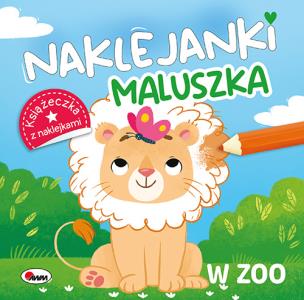 Okładka książki W zoo. Naklejanki maluszka