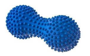 Opakowanie Wałek do masażu duoball niebieski 15,5cm
