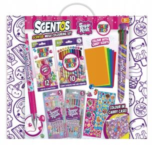 Walizka do pokolorowania fioletowa. Wydawca: Scentos. Multiszop.pl Opakowanie Walizka do pokolorowania fioletowa