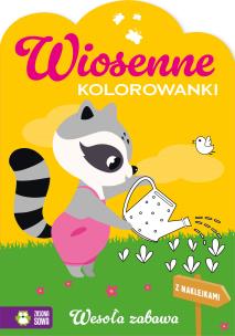 Okładka książki Wesoła zabawa. Wiosenne kolorowanki