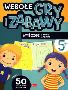 Wesołe gry i zabawy. Wyścigi i inne zabawy - uszkodzone. Autor: Opracowanie zbiorowe. Multiszop.pl Okładka książki Wesołe gry i zabawy. Wyścigi i inne zabawy - uszkodzone