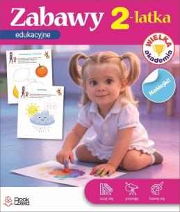 Okładka książki Wielka Akademia. Zabawy edukacyjne 2latka