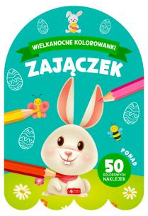 Wielkanocne kolorowanki. Zajączek - uszkodzone. Autor: Opracowanie zbiorowe. Multiszop.pl Okładka książki Wielkanocne kolorowanki. Zajączek - uszkodzone