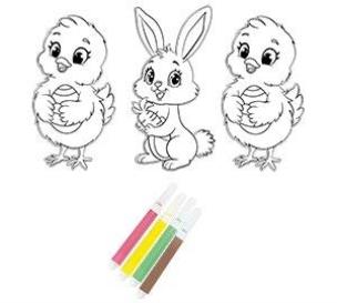 Opakowanie Wielkanocne wzory do kolorowania 3szt