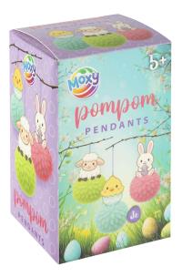 Opakowanie Wielkanocne zawieszki z pomponami 3szt