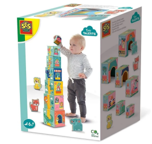 Wieża z klocków. Wydawca: SES. Multiszop.pl Opakowanie Wieża z klocków