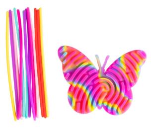 Wijące Patyczki na labiryncie Motyl nauka liczenia. Wydawca: Norimpex. Multiszop.pl Opakowanie Wijące Patyczki na labiryncie Motyl nauka liczenia