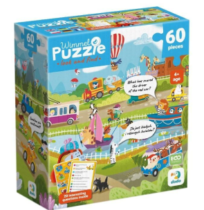 Wimmelpuzzle 60 Wonderful Transport. Wydawca: Dodo. Multiszop.pl Opakowanie Wimmelpuzzle 60 Wonderful Transport