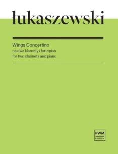 Okładka książki Wings Concertino na dwa klarnety i fortepian