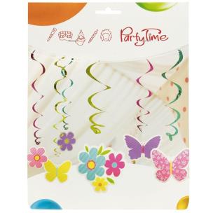 Opakowanie Wirujące dekoracje kwiatuszki i motylki 6szt