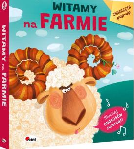 Okładka książki Witamy na farmie. Zwierzęta pop-up. Książka dźwiękowa