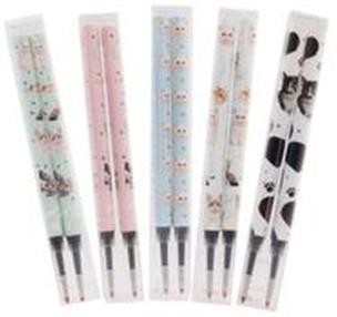 Opakowanie Wkład do długopisu Cats 0,5mm czarny 2szt M&G
