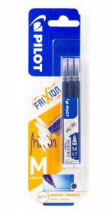 Wkład Frixion granatowy 0,7mm niebieski 3szt. Wydawca: Pilot. Multiszop.pl Opakowanie Wkład Frixion granatowy 0,7mm niebieski 3szt