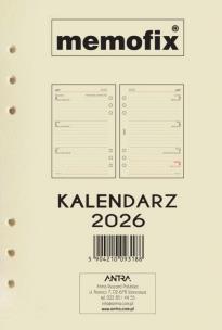Opakowanie Wkład kalendarzowy 2026 Memofix A5 TDW