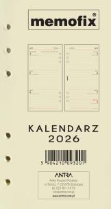 Opakowanie Wkład kalendarzowy 2026 Memofix B6 TDW