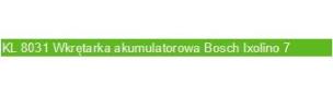 Opakowanie Wkrętarka Bosch Ixolino