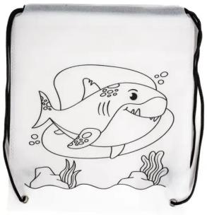 Opakowanie Worek szkolny do malowania Tinting rekin