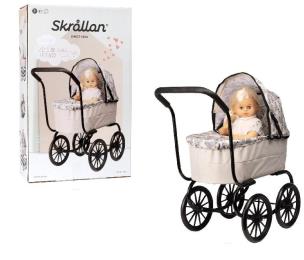 Wózek dla lalek w stylu retro. Wydawca: MICKI. Multiszop.pl Opakowanie Wózek dla lalek w stylu retro