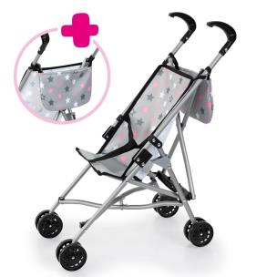 Opakowanie Wózek dla lalek z torbą szary
