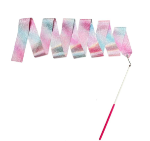 Opakowanie Wstążka gimnastyczna do tańca ćwiczeń róż fiolet