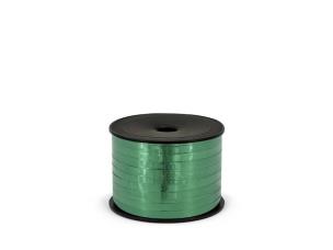 Opakowanie Wstążka plastikowa metalizowana zielony 5mm/90m