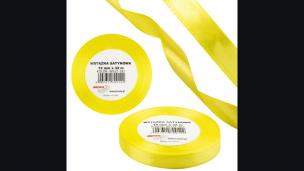 Opakowanie Wstążka satynowa 12mm/32m zielony limonkowy