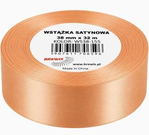 Opakowanie Wstążka satynowa 38mm/32m j.brzoskwi niowy