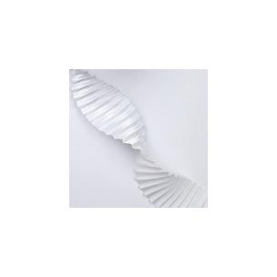 Opakowanie Wstążka satynowa karbowana 40mm/3m biała