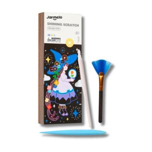 Opakowanie Wydrapywanki Magia gwiazd srebrny brokat 25szt