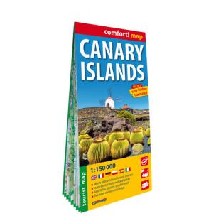 Okładka książki Wyspy Kanaryjskie (Canary Islands); laminowana mapa turystyczna 1:150 000