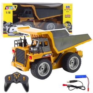 Wywrotka Huina R/C 1:18 żółta. Wydawca: Leantoys. Multiszop.pl Opakowanie Wywrotka Huina R/C 1:18 żółta