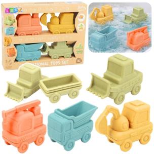 Opakowanie Zabawki do kąpieli pojazdy gumowe 4szt.