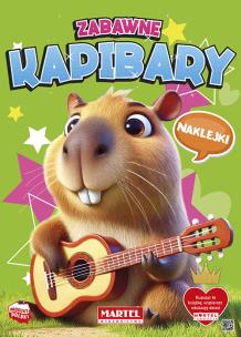 Okładka książki Zabawne kapibary. Kolorowanka z naklejkami