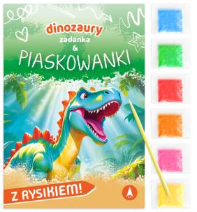 Okładka książki Zadanka & piaskowanki. Dinozaury
