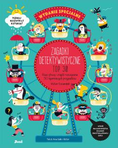 Zagadki detektywistyczne. Top 30. Autor: Ana Gallo, Víctor Sabaté. Multiszop.pl Okładka książki Zagadki detektywistyczne. Top 30