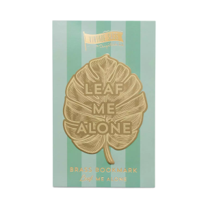 Zakładka do książek metalowa duża - Leaf Me Alone. Wydawca: Designworks Ink. Multiszop.pl Opakowanie Zakładka do książek metalowa duża - Leaf Me Alone