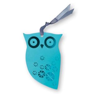 Zakładka do książek ze wstążką - Sowa turkusowa. Wydawca: Moses. Multiszop.pl Opakowanie Zakładka do książek ze wstążką - Sowa turkusowa